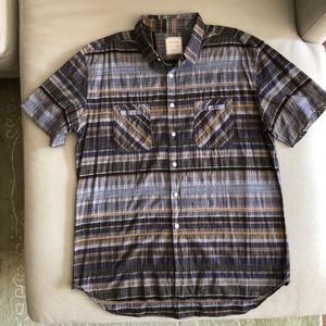 Billy Reid Incredible Print Short Sleeve Shirt XXL